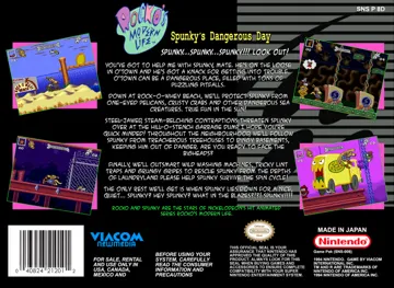 Rocko's Modern Life - Spunky's Dangerous Day (USA) box cover back